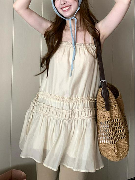 Lu Si Style: Lyocell Crinkled Three-Dimensional Trim Camisole Dress with Gentle Drape Large
Lu Si Style: Lyocell Crinkled Three-Dimensional Trim Camisole Dress with Gentle Drape Large