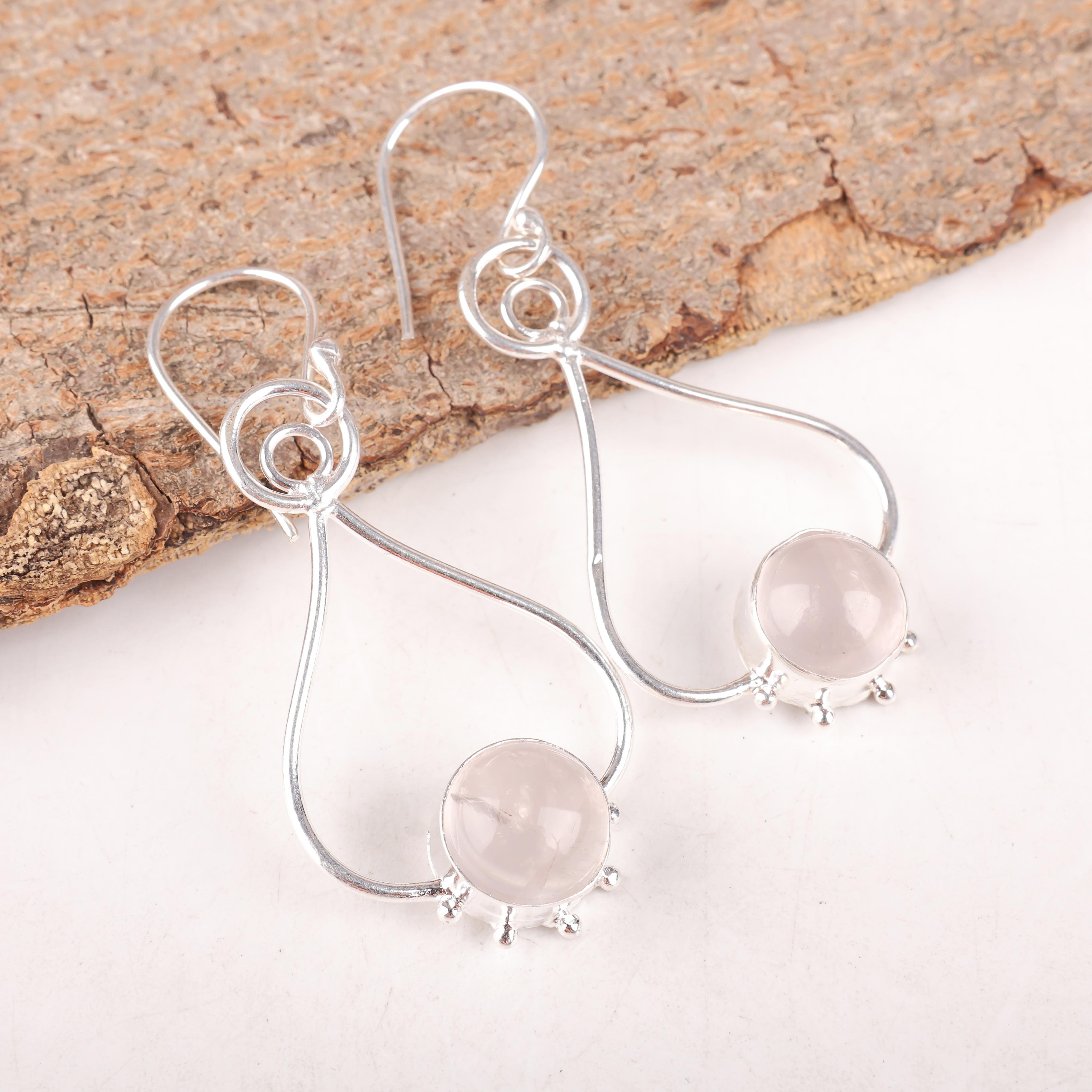 Rose Quartz 925 Solid Sterling Silver Earrings, Handmade Gemstone Earrings Jewelry, Gifts For Wife Brand New Earrings рожевий
Rose Quartz 925 Solid Sterling Silver Earrings, Handmade Gemstone Earrings Jewelry, Gifts For Wife Brand New Earrings рожевий
