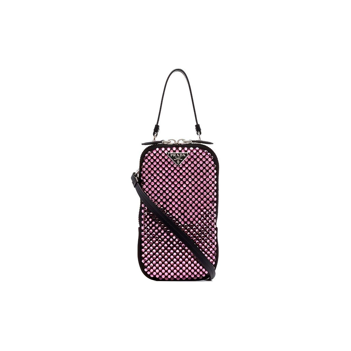 Prada Crystal Embellished Logo Zipper Closure Satin Handbag Unisex Handbags Pink 1DH030-2AWL-F0028 Basic Set (Bag+Dust Bag)
Prada Crystal Embellished Logo Zipper Closure Satin Handbag Unisex Handbags Pink 1DH030-2AWL-F0028 Basic Set (Bag+Dust Bag)