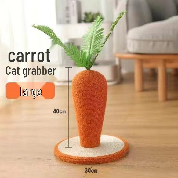 Extra-Large Sisal Carrot Cat Scratching Post & Climbing Frame 40CM High
Extra-Large Sisal Carrot Cat Scratching Post & Climbing Frame 40CM High