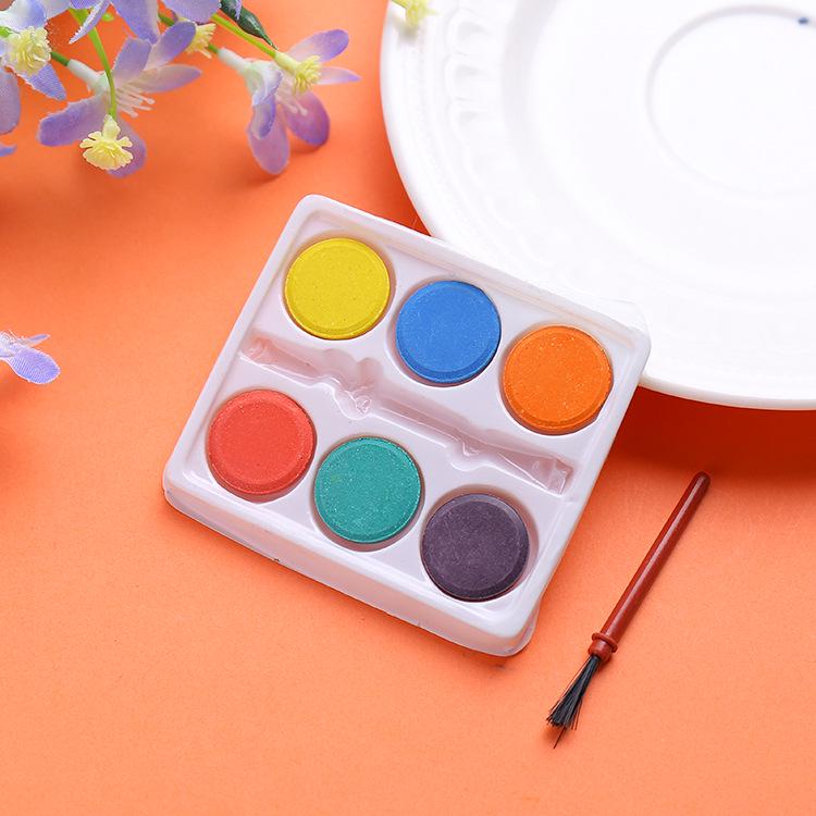 6-Color Pressed Powder Pigments Set with Brush for Kids Art Projects 6 Color Pressed Powder Set
6-Color Pressed Powder Pigments Set with Brush for Kids Art Projects 6 Color Pressed Powder Set
