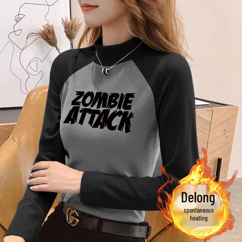 German Velvet Half High Neck Raglan Color Block Slim Fit Long Sleeve Women s T-Shirt M (90-105 jin)
German Velvet Half High Neck Raglan Color Block Slim Fit Long Sleeve Women s T-Shirt M (90-105 jin)