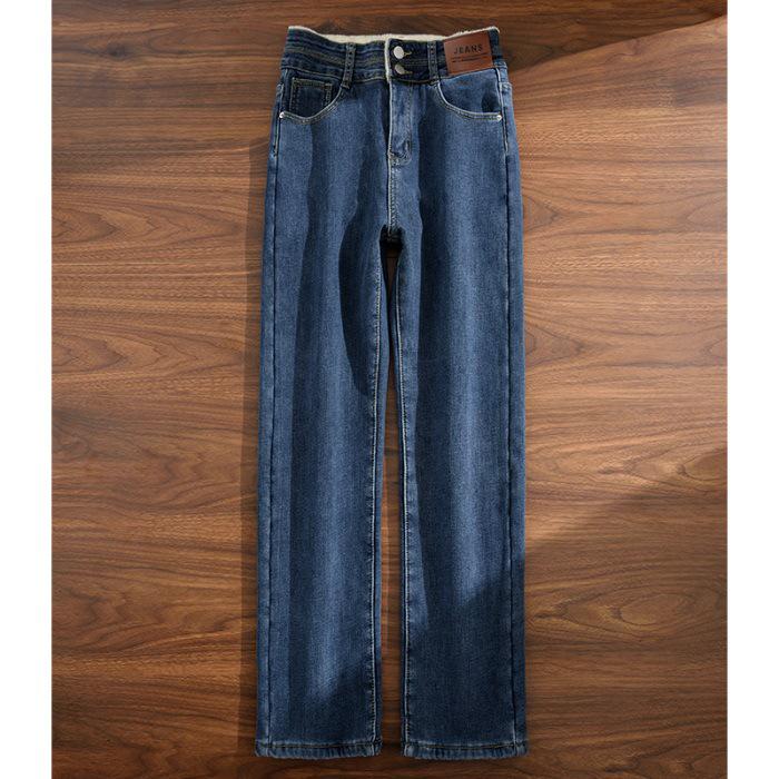 High-Quality Black Fleece-Lined Straight-Leg Jeans for Women - 2025 Autumn/Winter Edition, Plus Loose Slimming Design, Cigarette Style, Size 30 Small
High-Quality Black Fleece-Lined Straight-Leg Jeans for Women - 2025 Autumn/Winter Edition, Plus Loose Slimming Design, Cigarette Style, Size 30 Small