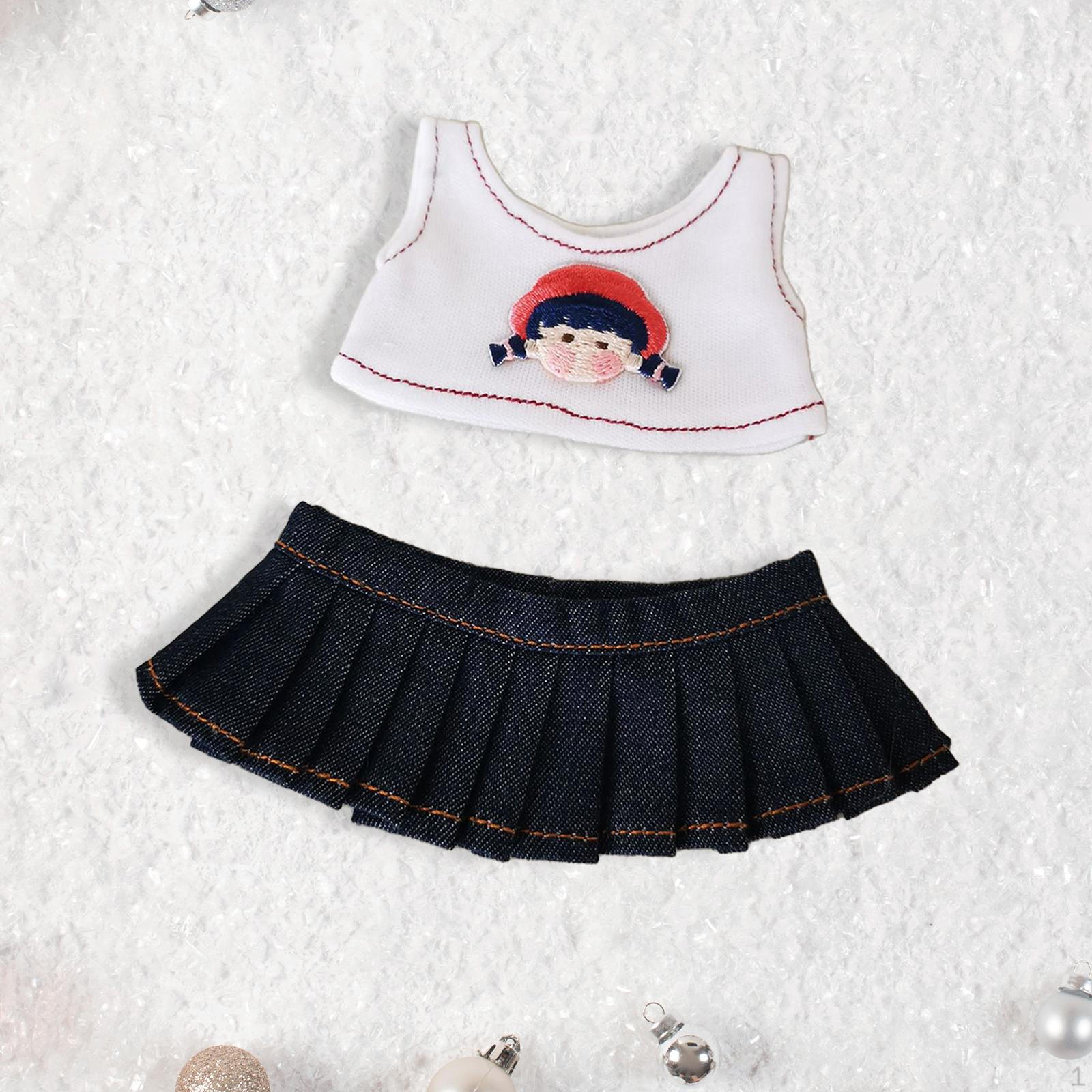 Одежда для кукол 6 дюймов, комплект юбок для кукол, футболки и аксессуары для игры, одежда своими руками little girl
Одежда для кукол 6 дюймов, комплект юбок для кукол, футболки и аксессуары для игры, одежда своими руками little girl