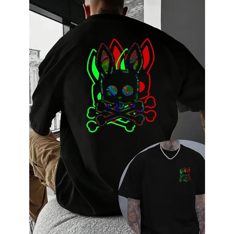 Men S Casual Short Sleeve T-Shirt | Round Neck, Front And Back Print, Rabbit Skull Pattern, Refreshing Comfortable, Suitable For Outdoor Activities XL чорний
Men S Casual Short Sleeve T-Shirt | Round Neck, Front And Back Print, Rabbit Skull Pattern, Refreshing Comfortable, Suitable For Outdoor Activities XL чорний