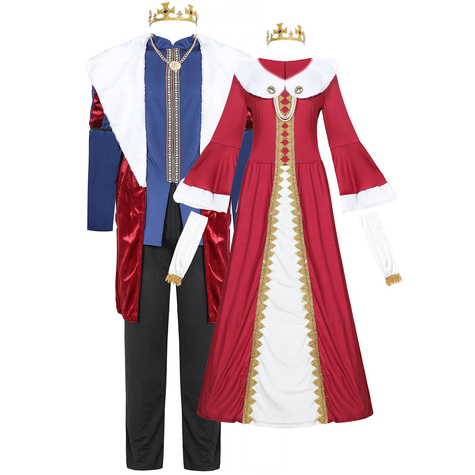 Ancient Roman court queen queen king costume, Halloween male plus size couple stage performance costume M
Ancient Roman court queen queen king costume, Halloween male plus size couple stage performance costume M