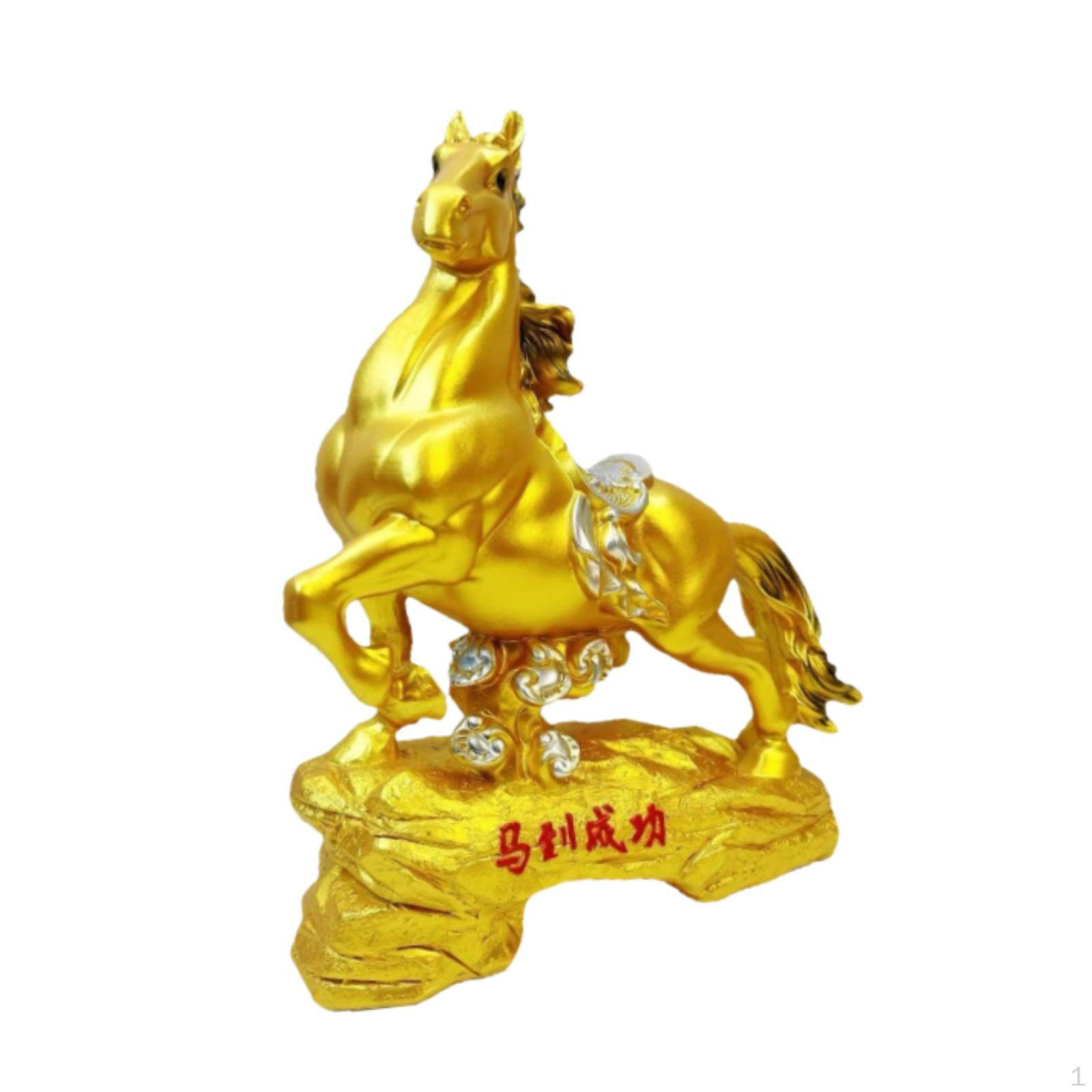 Chinese Horse Figurine, Table Decoration, Resin Animal Sculpture, Holder - According to Feng Shui, 24x28cm
Chinese Horse Figurine, Table Decoration, Resin Animal Sculpture, Holder - According to Feng Shui, 24x28cm