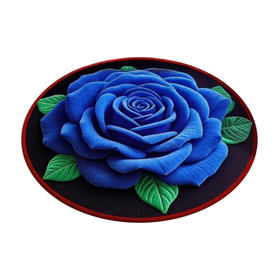 Floor Mat Quick-Drying Non-Slip Dot-Embossed Backing 3D Rose Flower Pattern Bathroom Rug Soft Absorbent Bath Mat 60cm H
Floor Mat Quick-Drying Non-Slip Dot-Embossed Backing 3D Rose Flower Pattern Bathroom Rug Soft Absorbent Bath Mat 60cm H