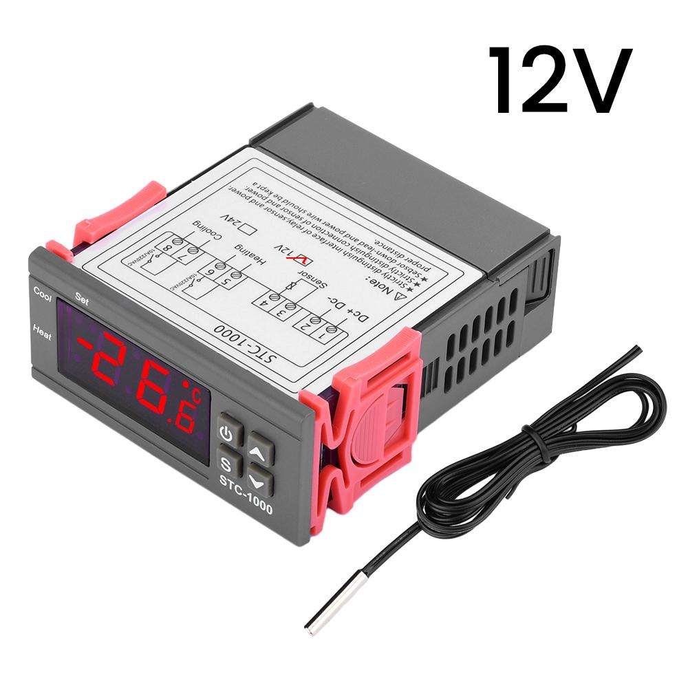 STC-1000 Digital Temperature Controller AC 220V DC12V 24V Thermostat Controller With NTC Sensors for Incubator Refrigerator
STC-1000 Digital Temperature Controller AC 220V DC12V 24V Thermostat Controller With NTC Sensors for Incubator Refrigerator