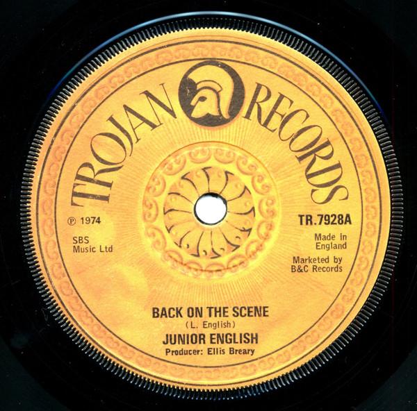 7inch Record JUNIOR ENGLISH Back On The Scene News Boy TR7928 Trojan Records 1974 UK Reggae Ska Dub Used
7inch Record JUNIOR ENGLISH Back On The Scene News Boy TR7928 Trojan Records 1974 UK Reggae Ska Dub Used