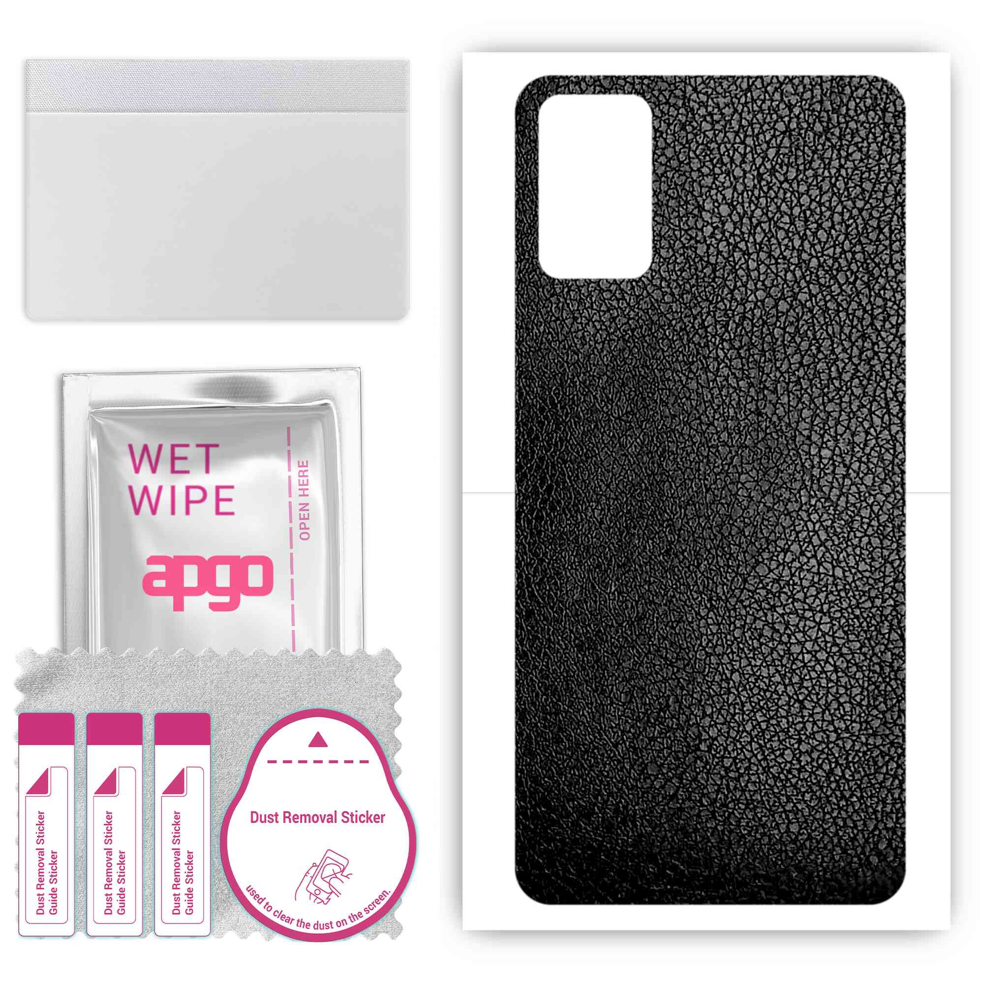 apgo Protective Skin Sticker for the back compatible with Honor X10 Max, Wrap Film, Foil, Vinyl - Pattern Black Leather
apgo Protective Skin Sticker for the back compatible with Honor X10 Max, Wrap Film, Foil, Vinyl - Pattern Black Leather