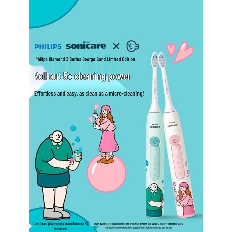 Philips Sonic Electric Toothbrush DiamondClean 3 Series - George Sand Lily Limited Edition CN plug (adapter included)
Philips Sonic Electric Toothbrush DiamondClean 3 Series - George Sand Lily Limited Edition CN plug (adapter included)