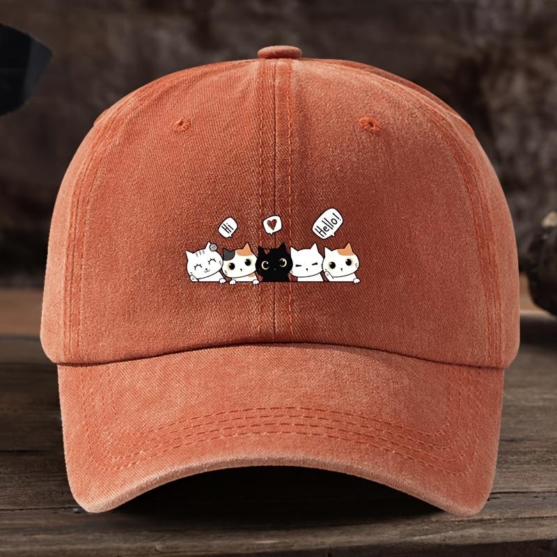 Fashion Cartoon Cute Kittens Printed Baseball Cap Retro Washed Fishing Hat Men Women Outdoor Hip-hop Hat Streetwear Sun Hat помаранчевий
Fashion Cartoon Cute Kittens Printed Baseball Cap Retro Washed Fishing Hat Men Women Outdoor Hip-hop Hat Streetwear Sun Hat помаранчевий