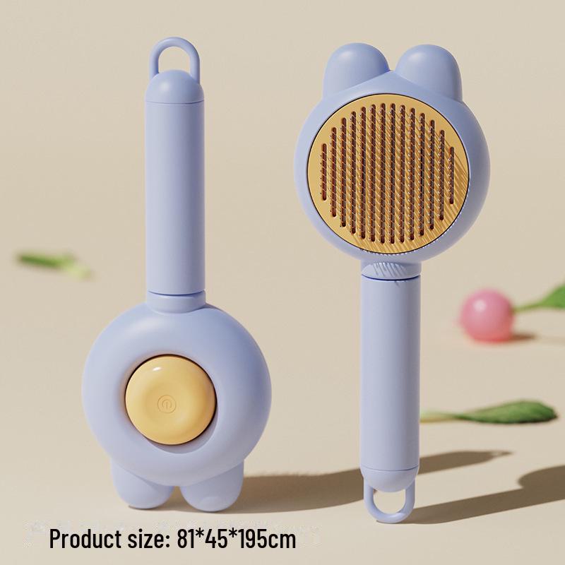 Расческа для удаления шерсти одним щелчком для кошек и собак Rabbit Ear Comb фиолетовый
Расческа для удаления шерсти одним щелчком для кошек и собак Rabbit Ear Comb фиолетовый