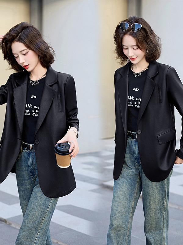 Haining Women s Genuine Sheepskin Leather Trench Coat - Elegant Medium-Length Spring 2025 Fashion Medium чорний
Haining Women s Genuine Sheepskin Leather Trench Coat - Elegant Medium-Length Spring 2025 Fashion Medium чорний