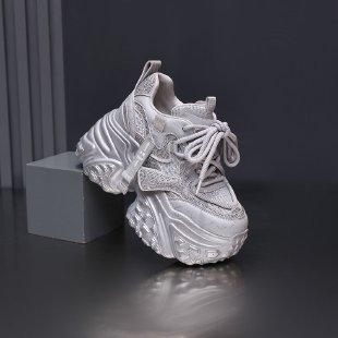 Platform shoes women s autumn new rhinestone fashion inner height increase women s shoes versatile sports and leisure shoes 40 срібний
Platform shoes women s autumn new rhinestone fashion inner height increase women s shoes versatile sports and leisure shoes 40 срібний