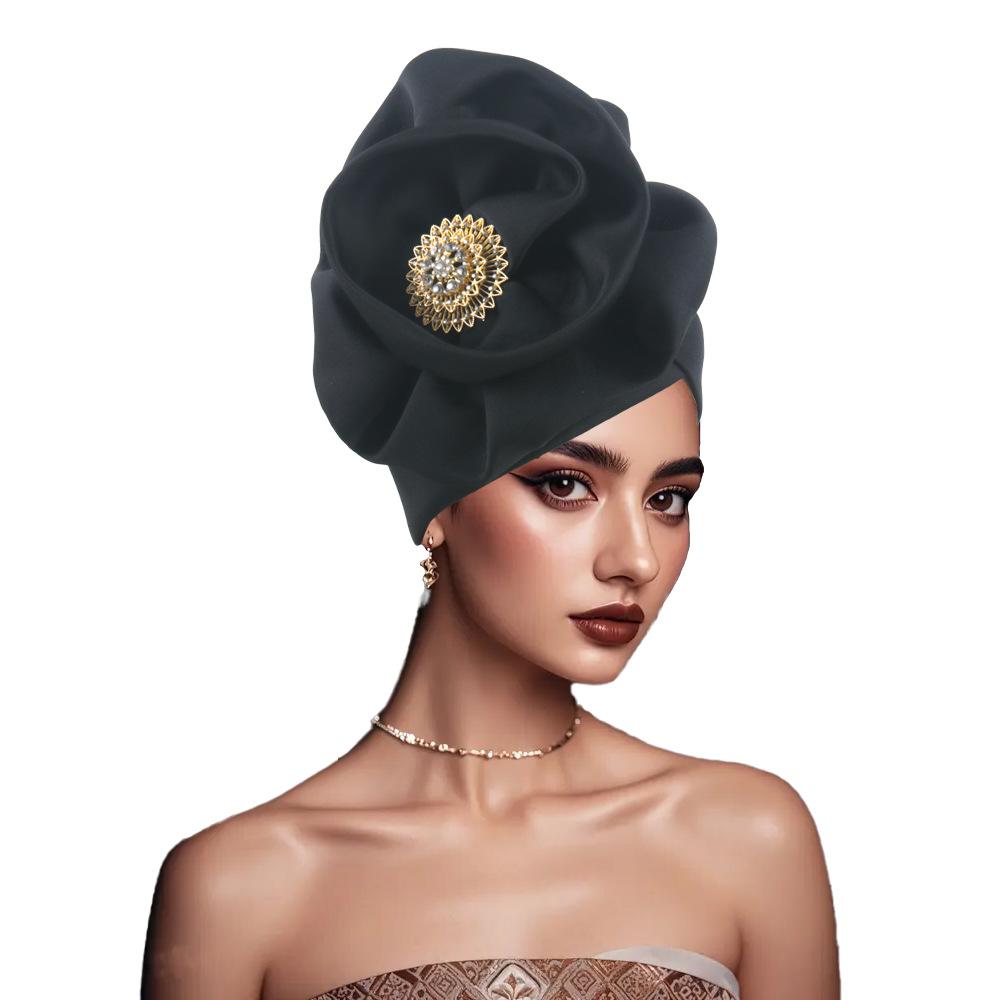 Exaggerated Big Flower Women s Turban Cap чорний
Exaggerated Big Flower Women s Turban Cap чорний