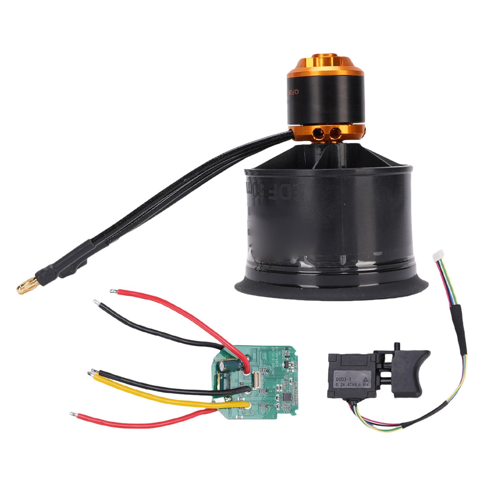 50mm Ducted Fan Maximum Thrust 1180g Electric Ducted Fan with 3300KV Brushless Motor with Control
50mm Ducted Fan Maximum Thrust 1180g Electric Ducted Fan with 3300KV Brushless Motor with Control