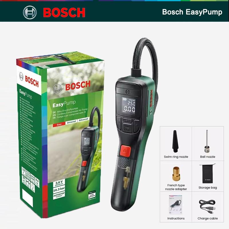 Электрический воздушный насос Bosch EasyPump, беспроводной насос сжатого воздуха, светодиодный дисплей, 3,6 В, 150PSI, портативный шинный надувной насос с подсветкой
Электрический воздушный насос Bosch EasyPump, беспроводной насос сжатого воздуха, светодиодный дисплей, 3,6 В, 150PSI, портативный шинный надувной насос с подсветкой