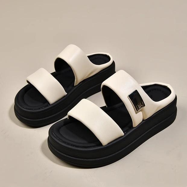 One-word slippers women s summer wear 2025 new muffin small thick-soled sandals with skirts casual beach shoes 35
One-word slippers women s summer wear 2025 new muffin small thick-soled sandals with skirts casual beach shoes 35
