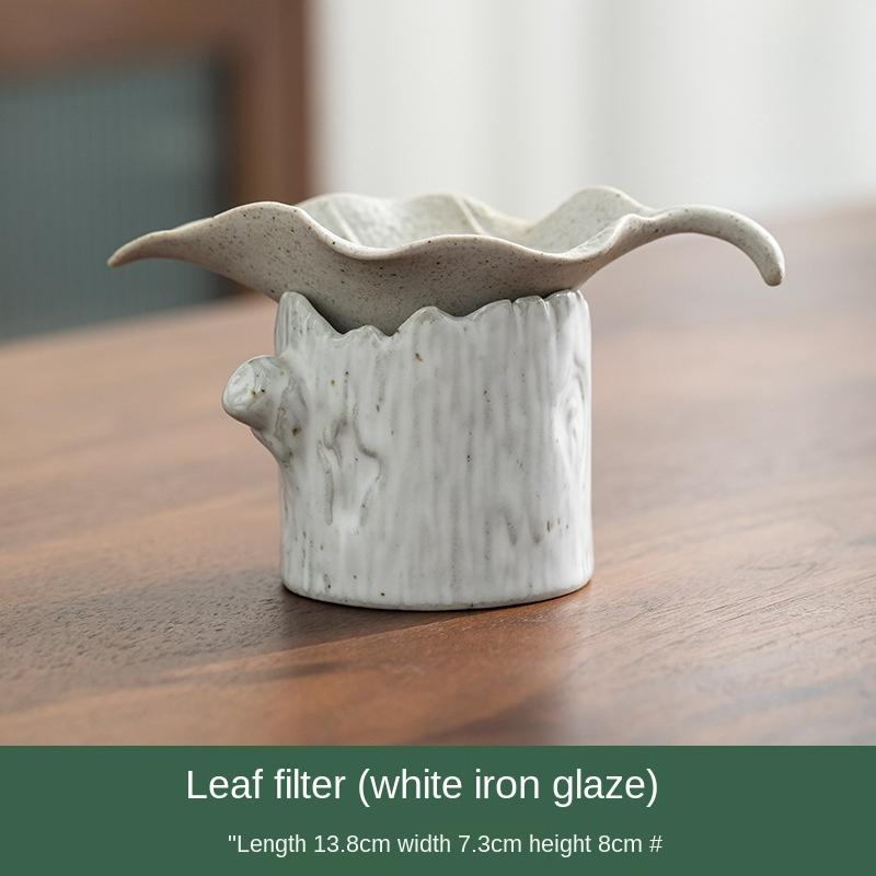 Stoneware Leaves Tea Strainer Stump Filter Holder Ceramic Integrated Hole Tea Filter Tea Compartment Tea Ceremony Utensils
Stoneware Leaves Tea Strainer Stump Filter Holder Ceramic Integrated Hole Tea Filter Tea Compartment Tea Ceremony Utensils