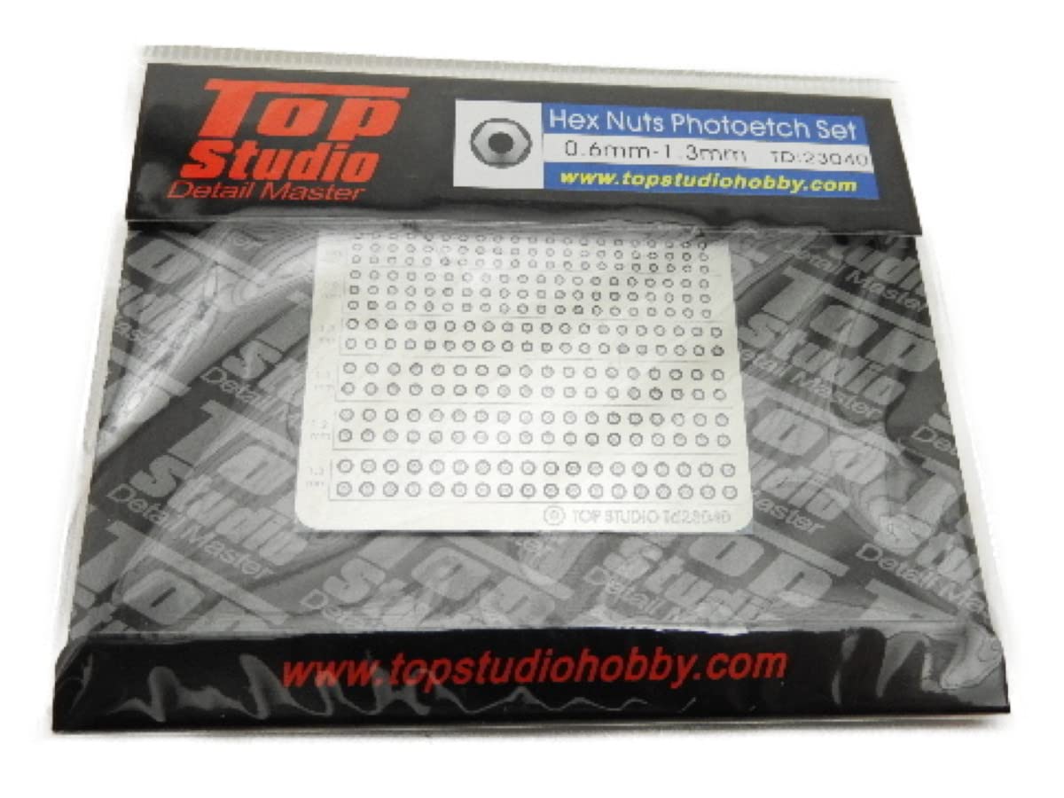 Top Studio Hex Nut Etching Set TD23040 0.6mm-1.3mm
Top Studio Hex Nut Etching Set TD23040 0.6mm-1.3mm