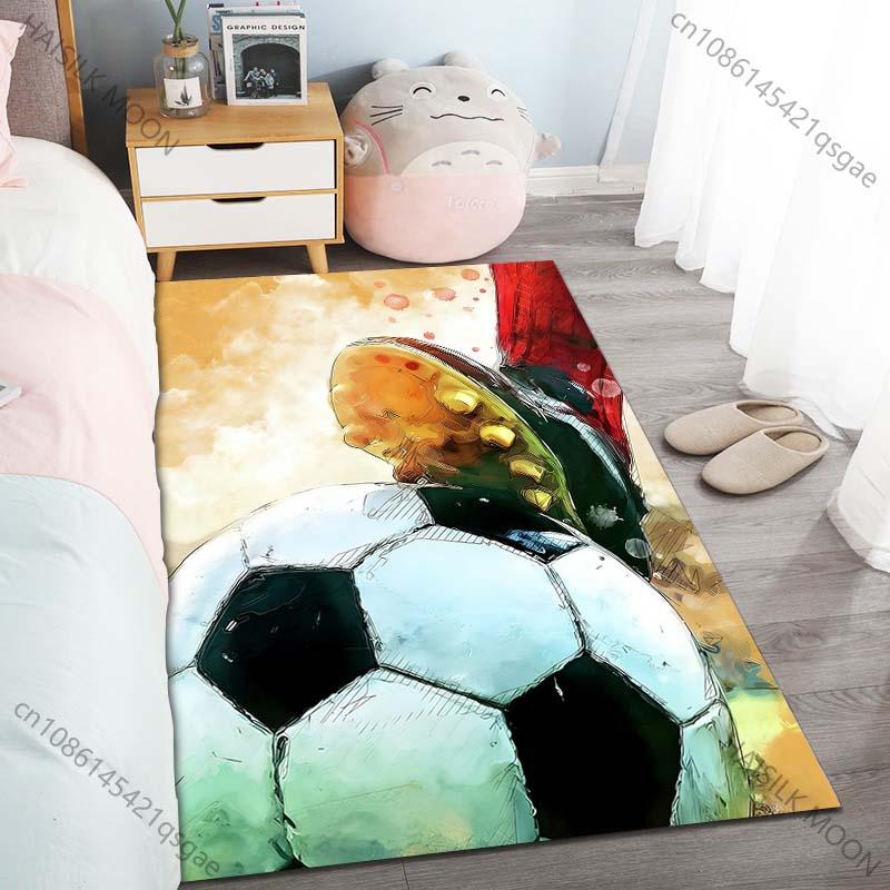 Soccer and Cleats Illustration Carpet for Living Room Bedroom Sofa Home Decor Rus Non-slip Floor Mat Luxury Gift Multiple Sizes 40cm x 60cm
Soccer and Cleats Illustration Carpet for Living Room Bedroom Sofa Home Decor Rus Non-slip Floor Mat Luxury Gift Multiple Sizes 40cm x 60cm