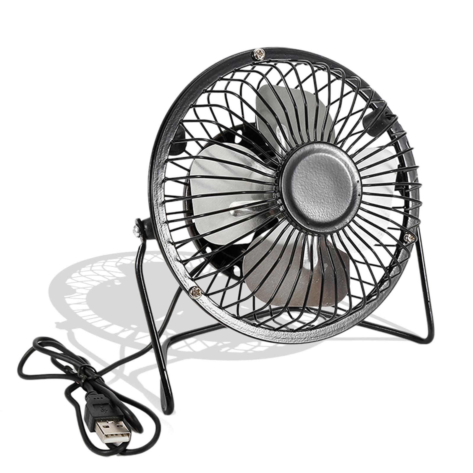 4-inch Black Aluminum Alloy USB Desktop Silent Fan Portable 360 Degree Rotatable Desktop Fan Mini Home Office Travel Camping
4-inch Black Aluminum Alloy USB Desktop Silent Fan Portable 360 Degree Rotatable Desktop Fan Mini Home Office Travel Camping