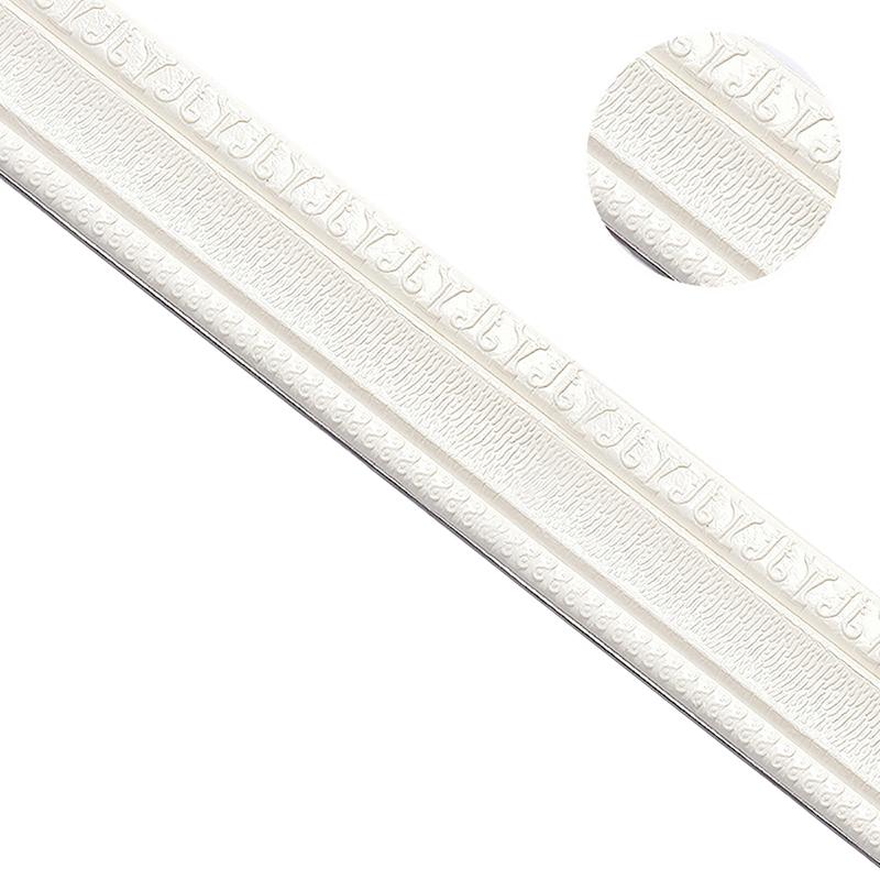 2.3m 3D Pattern Wall Trim Line Skirting Border Decor Self Adhesive for Household Waterproof Removable Flexible Border Stickers 230x8cm білий
2.3m 3D Pattern Wall Trim Line Skirting Border Decor Self Adhesive for Household Waterproof Removable Flexible Border Stickers 230x8cm білий