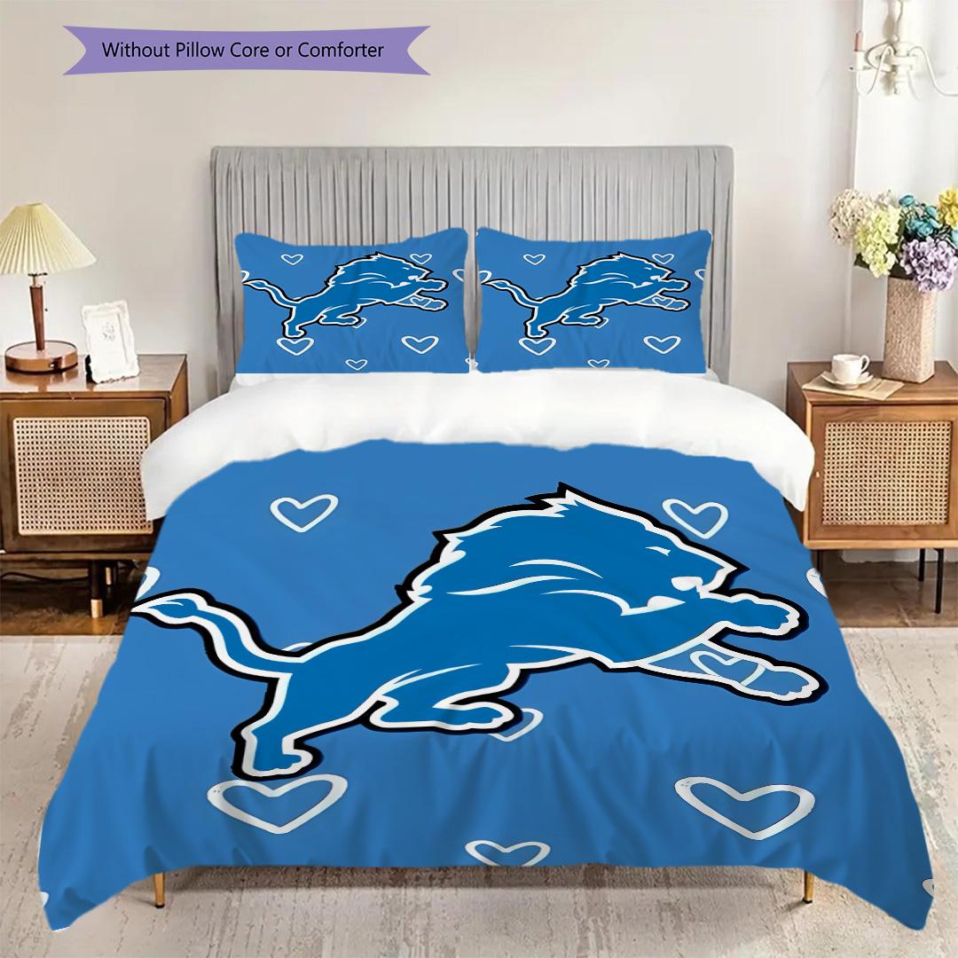 Detroit Lions Pattern Bedding Quilt Set Quilt Cover Pillowcase Home Decoration Birthday Gift (1 * duvet cover + 2 * pillowcase, without core) 135x200cm
Detroit Lions Pattern Bedding Quilt Set Quilt Cover Pillowcase Home Decoration Birthday Gift (1 * duvet cover + 2 * pillowcase, without core) 135x200cm