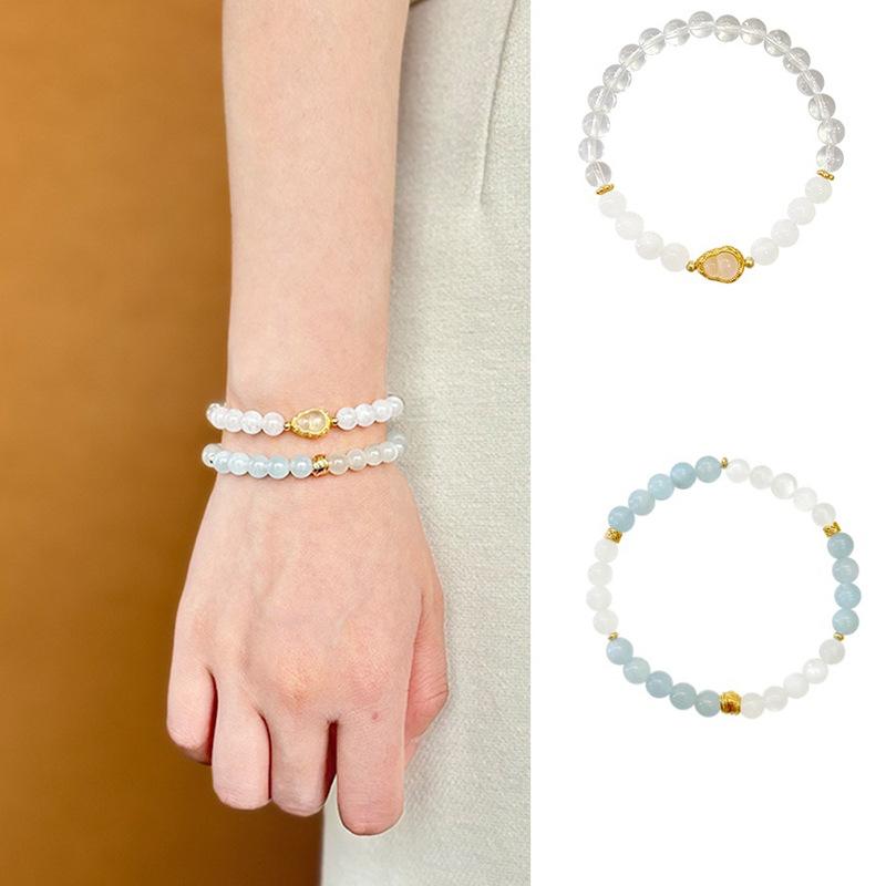 White marble optimized crystal gourd beaded bracelet fashionable light luxury new Chinese bracelet versatile niche temperament jewelry
White marble optimized crystal gourd beaded bracelet fashionable light luxury new Chinese bracelet versatile niche temperament jewelry
