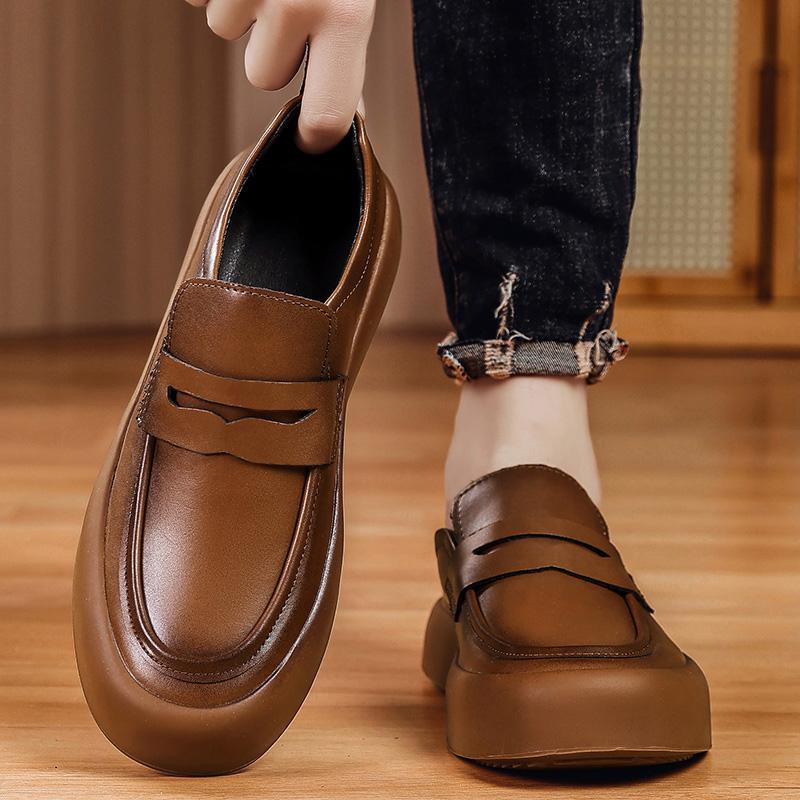 Fashion Men s Leather Casual Sneakers Loafers Round Head Business Shoes Moccasins 44 коричневий
Fashion Men s Leather Casual Sneakers Loafers Round Head Business Shoes Moccasins 44 коричневий
