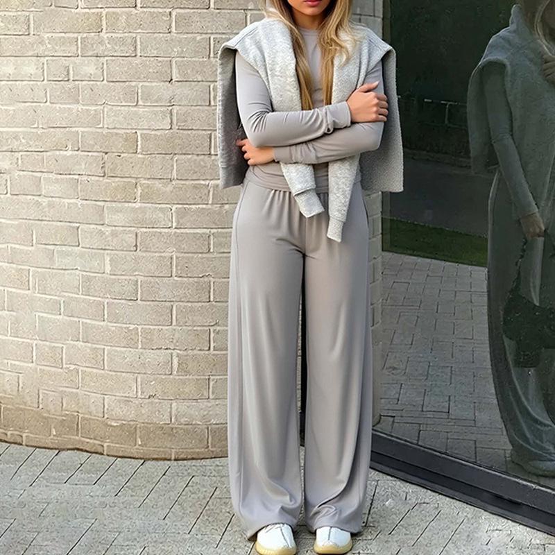 2025 Autumn European & American Fashion Solid Color Two-Piece Set: Commuting Top and Trousers M
2025 Autumn European & American Fashion Solid Color Two-Piece Set: Commuting Top and Trousers M