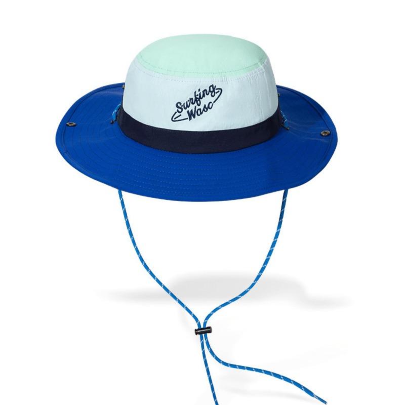 1pc Waterproof Shaded Bucket Hat - Colour-block Design, Embroidered Logo, Adjustable Fit & Detachable Windrope for Outdoor One Size синій
1pc Waterproof Shaded Bucket Hat - Colour-block Design, Embroidered Logo, Adjustable Fit & Detachable Windrope for Outdoor One Size синій