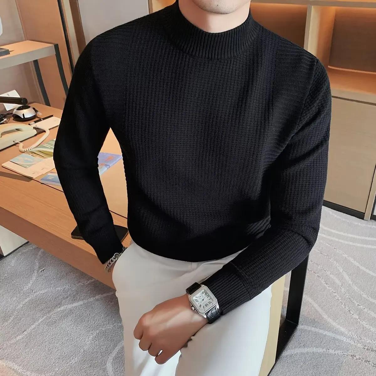 Осенний мужской свитер с круглым вырезом, мужские тонкие свитера, повседневные однотонные теплые свитера, мужской вязаный пуловер, мужская зимняя базовая рубашка M чёрный
Осенний мужской свитер с круглым вырезом, мужские тонкие свитера, повседневные однотонные теплые свитера, мужской вязаный пуловер, мужская зимняя базовая рубашка M чёрный