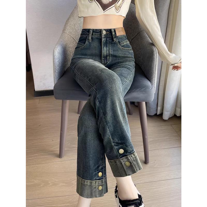 Women s Cement Grey High-Waist Cigarette Jeans - Spring/Autumn 2024, Petite Nine-Point Straight Leg. L
Women s Cement Grey High-Waist Cigarette Jeans - Spring/Autumn 2024, Petite Nine-Point Straight Leg. L