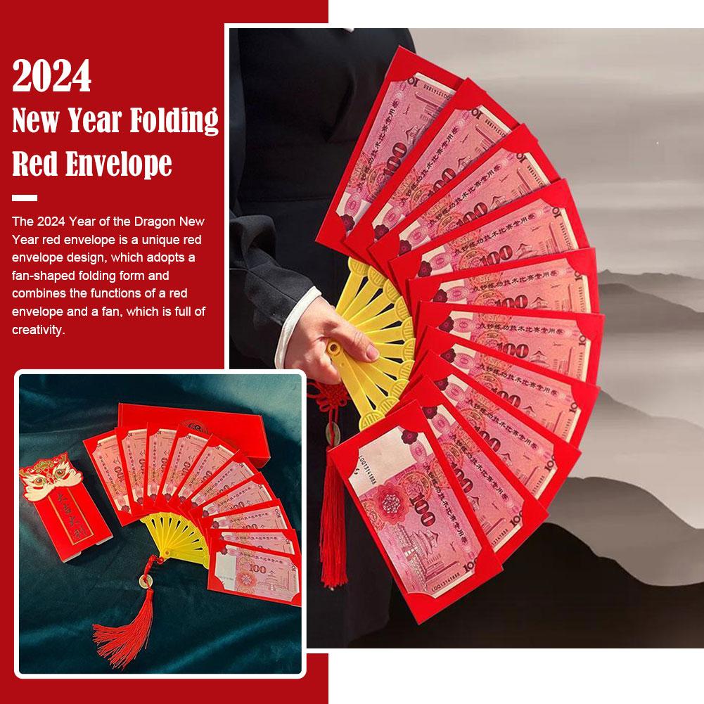 2024 New Chinese New Year Red Envelopes Fan Shape Hongbao Pockets Spring Best Festival Pockets Lucky Red Money Gift Wish Ch N2B4
2024 New Chinese New Year Red Envelopes Fan Shape Hongbao Pockets Spring Best Festival Pockets Lucky Red Money Gift Wish Ch N2B4
