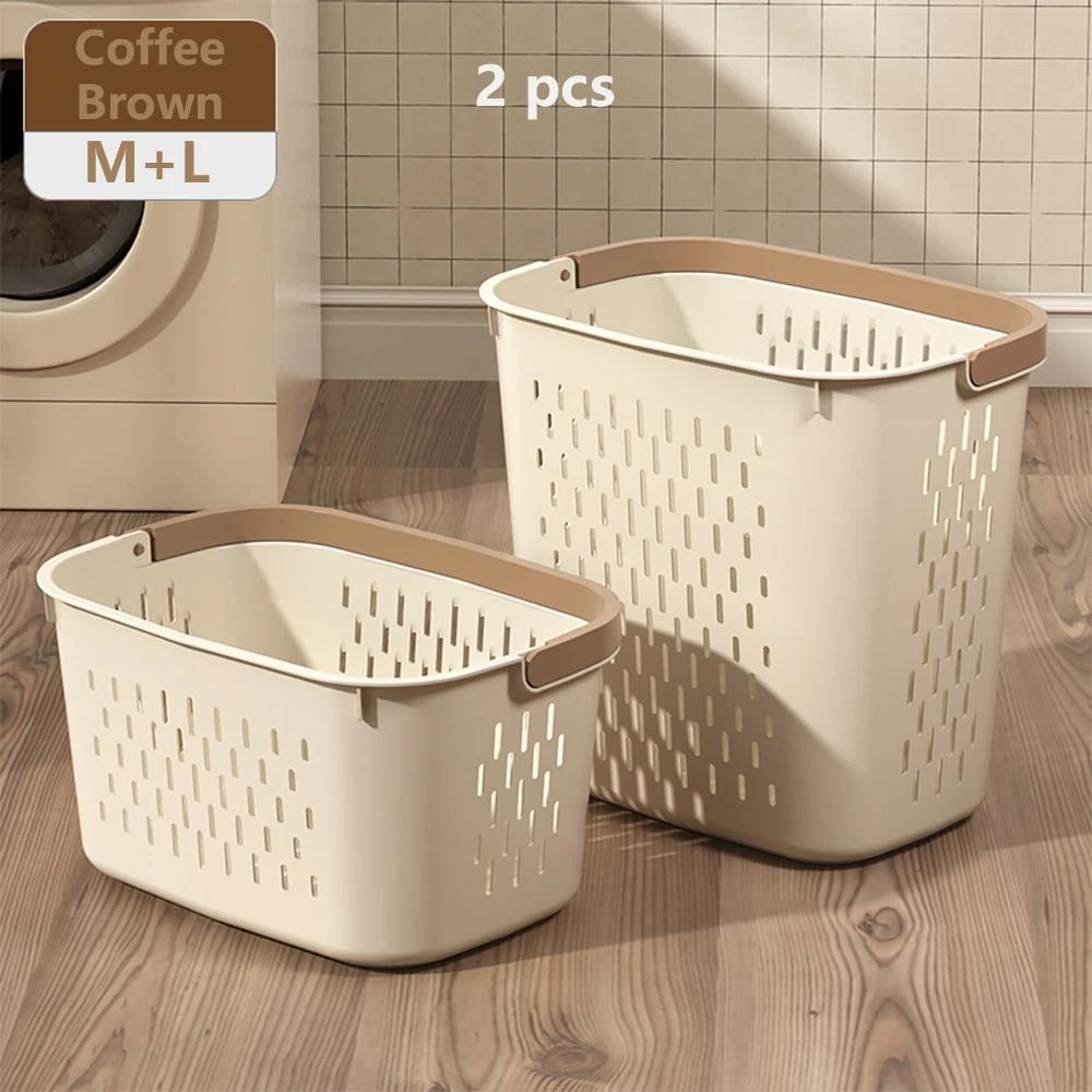 2pcs Large Capacity Laundry Basket Breathable Dirty Clothes Storage Basket Hollowed out Laundry bucket With handle For Home dorm
2pcs Large Capacity Laundry Basket Breathable Dirty Clothes Storage Basket Hollowed out Laundry bucket With handle For Home dorm