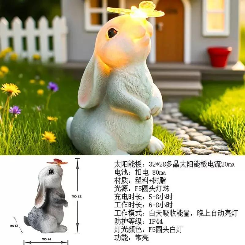 2026 Latest Models Solar Bunny Statue Garden Decor with Butterfly LED Light Resin Animal Sculpture Figurine Outdoor Decoration
2026 Latest Models Solar Bunny Statue Garden Decor with Butterfly LED Light Resin Animal Sculpture Figurine Outdoor Decoration