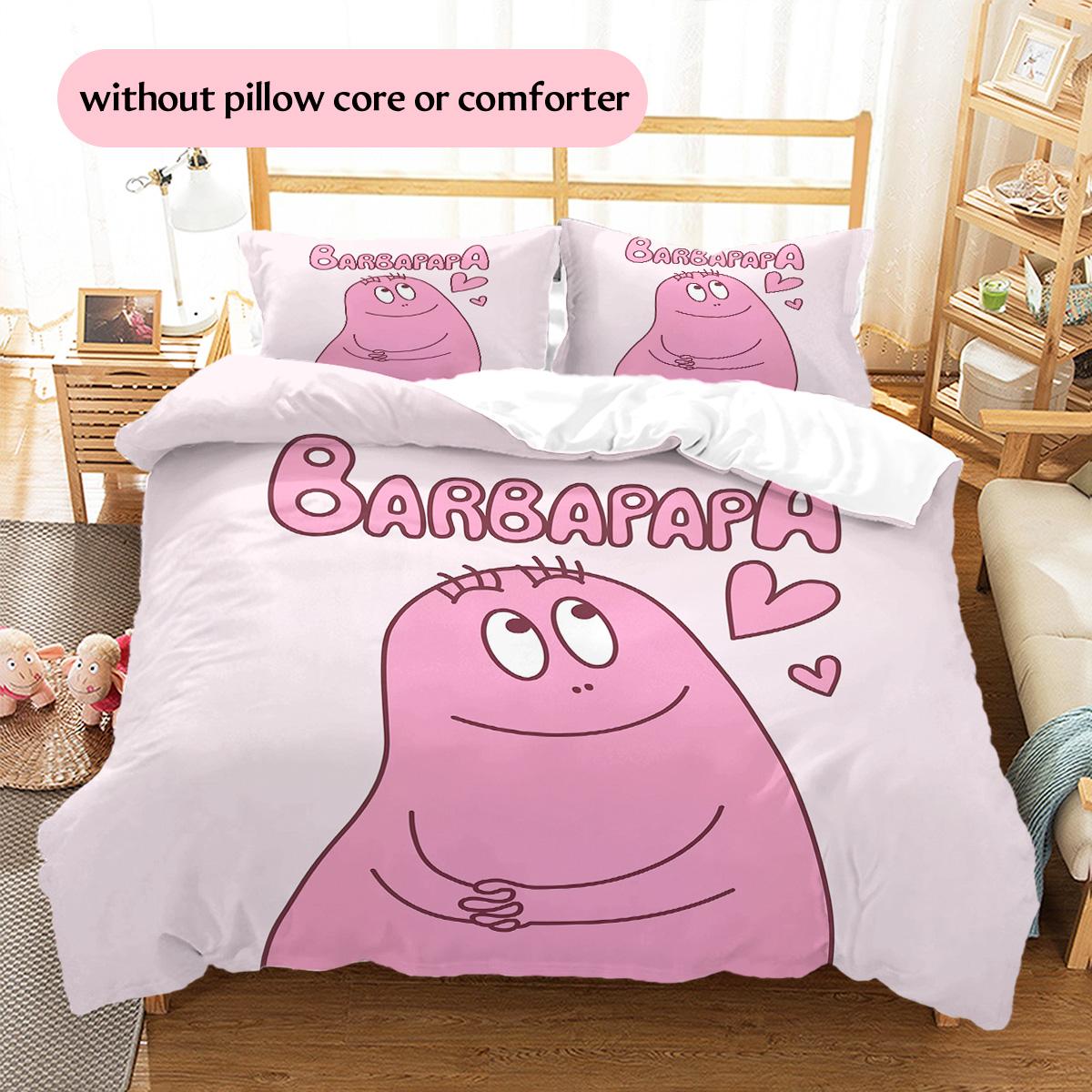Barbapapa Pattern Bedding Quilt Set Home Decoration Gift (1 * duvet cover + 2 * pillowcase without core) 240x220cm
Barbapapa Pattern Bedding Quilt Set Home Decoration Gift (1 * duvet cover + 2 * pillowcase without core) 240x220cm