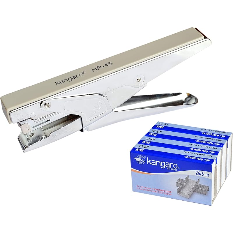 Kangaro Hp-45 Desk Essentials All Metal Stapler| With 4 Packet Of 24/6 Pins | Sturdy & Durable | Suitable For 30 Sheets 1 серый
Kangaro Hp-45 Desk Essentials All Metal Stapler| With 4 Packet Of 24/6 Pins | Sturdy & Durable | Suitable For 30 Sheets 1 серый