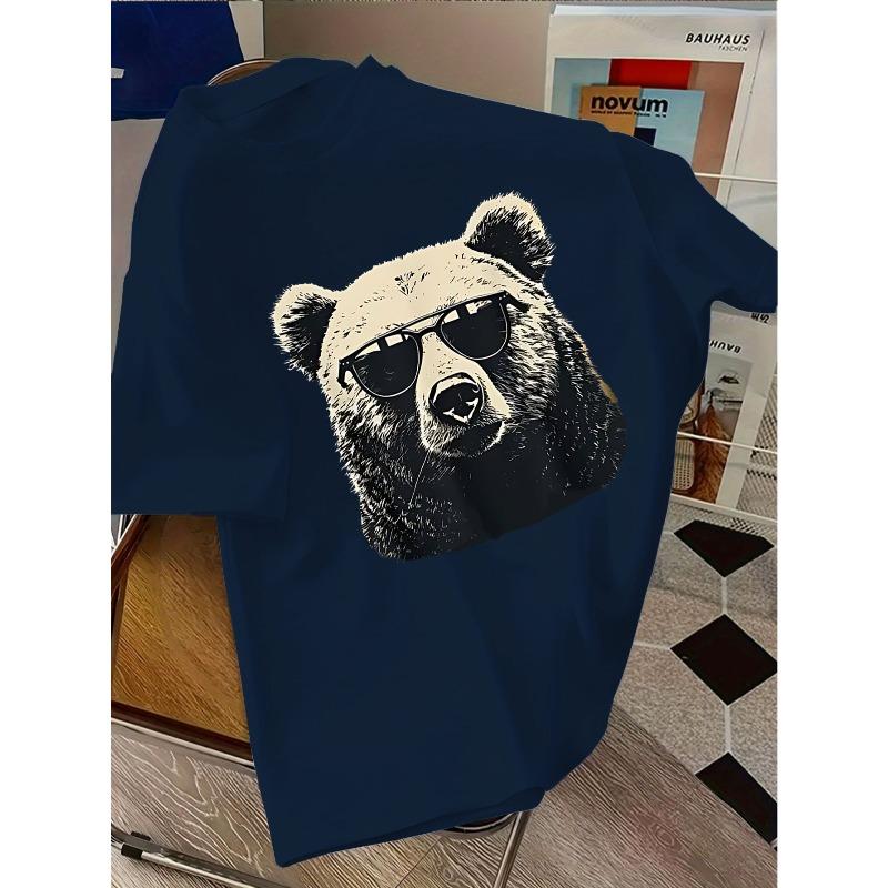 European sizes T-shirt with a Fashionable Casual Short Sleeve Featuring a Bear Wearing Fashion Glasses - New Summer Style 164cm чорний
European sizes T-shirt with a Fashionable Casual Short Sleeve Featuring a Bear Wearing Fashion Glasses - New Summer Style 164cm чорний