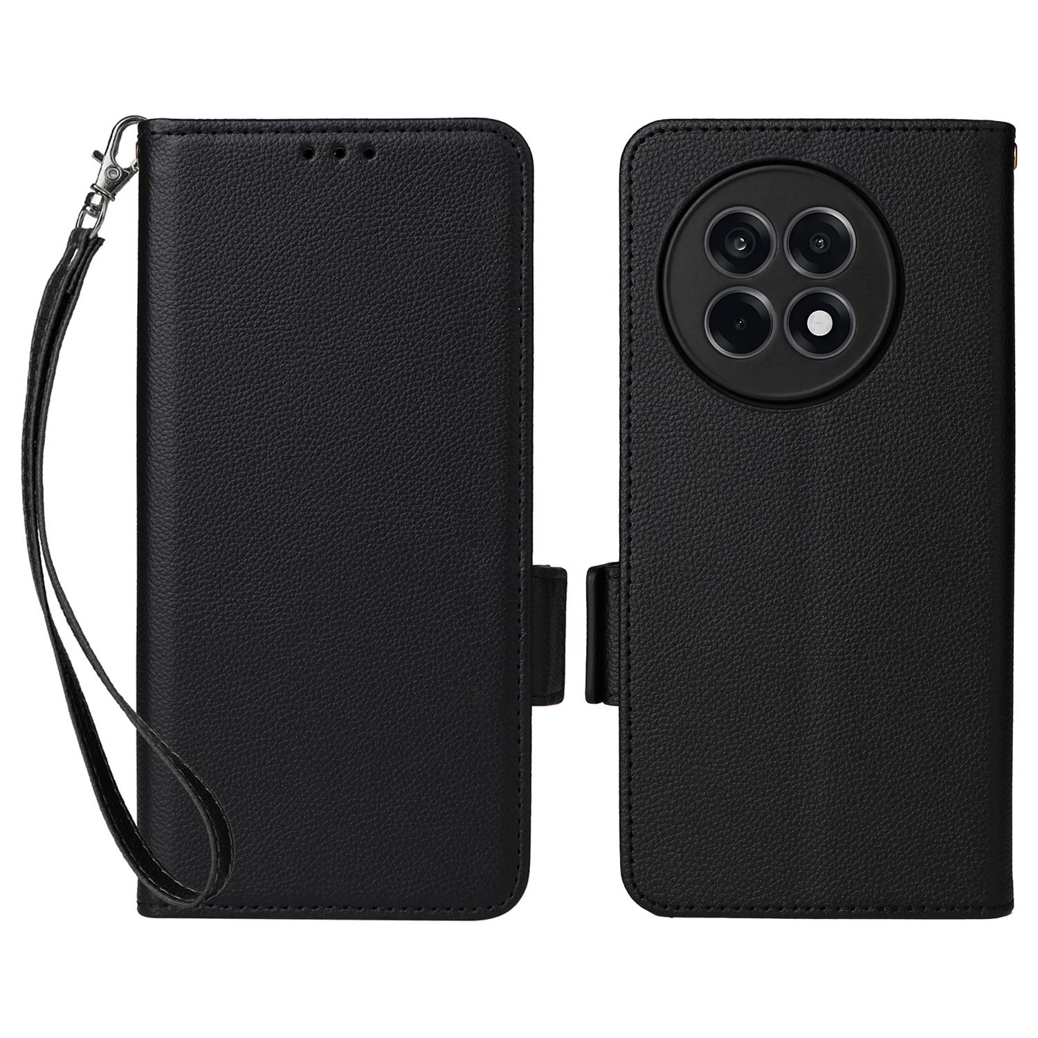 Leather Case with Wrist Strap for OnePlus Ace 5 5G/Ace 5 Pro 5G/13R 5G Litchi Texture Wallet Flip Phone Cover Black
Leather Case with Wrist Strap for OnePlus Ace 5 5G/Ace 5 Pro 5G/13R 5G Litchi Texture Wallet Flip Phone Cover Black