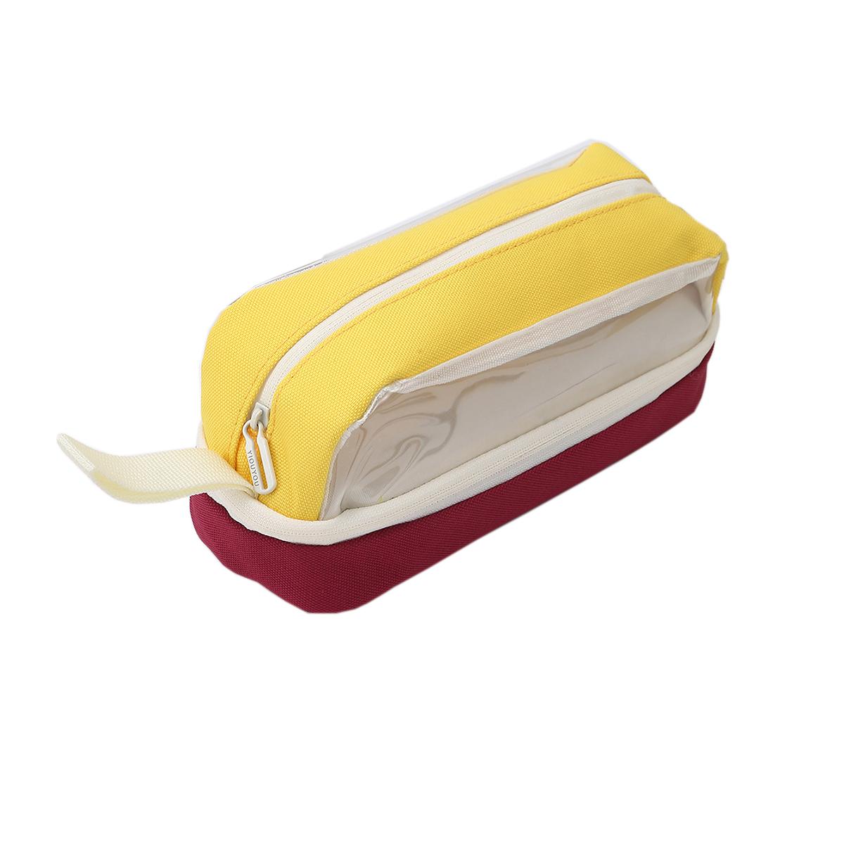 Transparent Window Large Capacity Double Zipper Pencil Case Color Block Stationery Organizer For Students Back To School
Transparent Window Large Capacity Double Zipper Pencil Case Color Block Stationery Organizer For Students Back To School