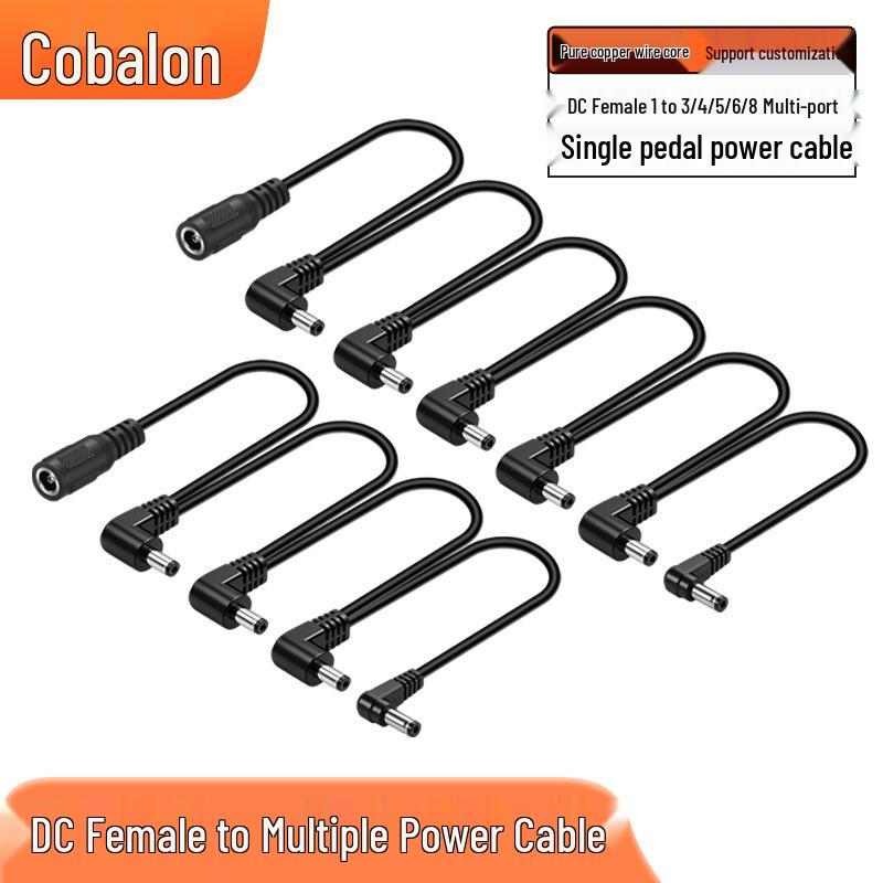 Guitar Pedal Daisy-Chain Power Splitter Cable DC5521 with Battery Polarity Reversing Feature 1 to 3 Male Elbow
Guitar Pedal Daisy-Chain Power Splitter Cable DC5521 with Battery Polarity Reversing Feature 1 to 3 Male Elbow