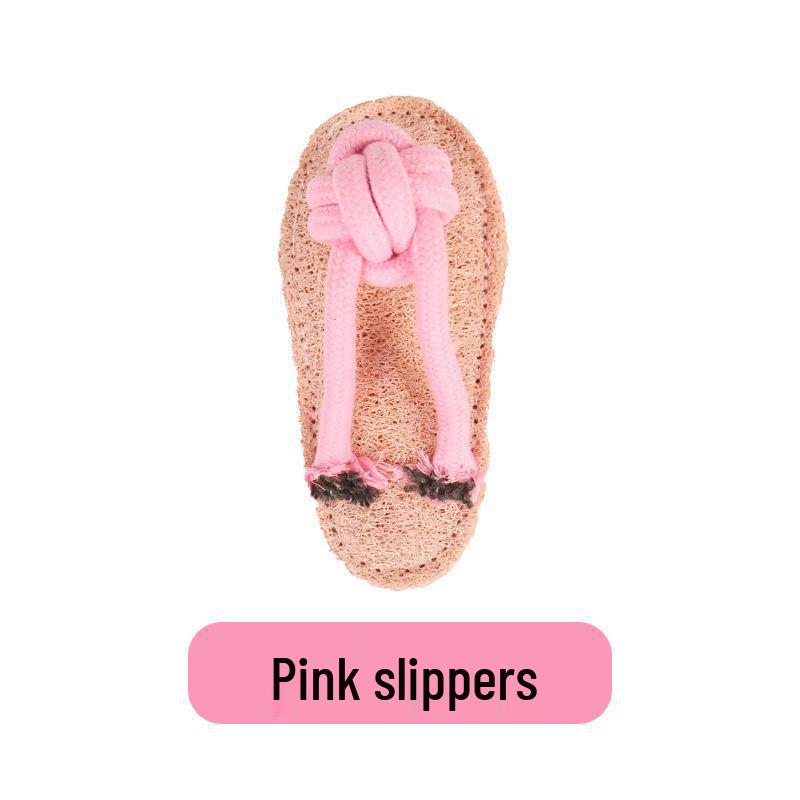 Loofah Cat Boredom Reliever: Durable Molar Toy with Slipper Rope Knot Design for Play and Chewing.
Loofah Cat Boredom Reliever: Durable Molar Toy with Slipper Rope Knot Design for Play and Chewing.