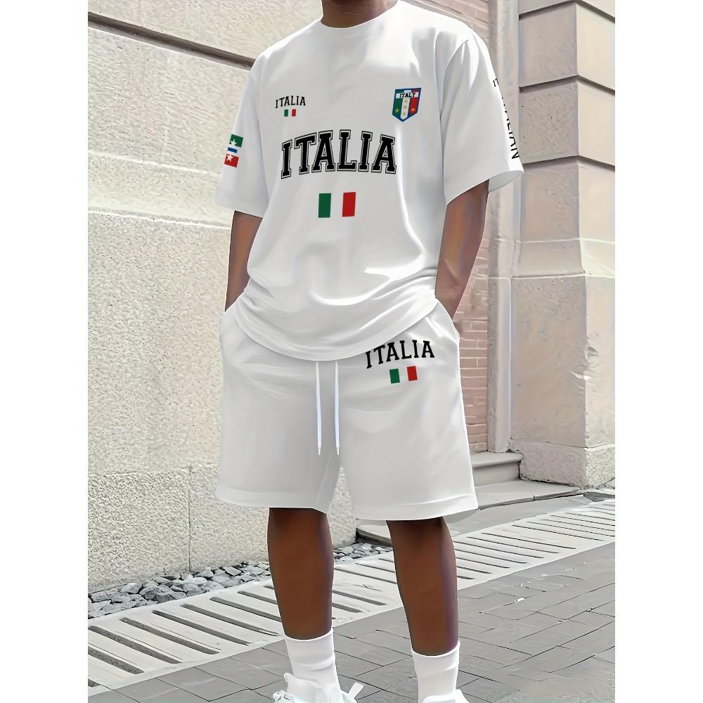 Summer Men s Short-Sleeved Set with Trendy Letter Print for Casual and Street Style Comfortable and Soft S
Summer Men s Short-Sleeved Set with Trendy Letter Print for Casual and Street Style Comfortable and Soft S