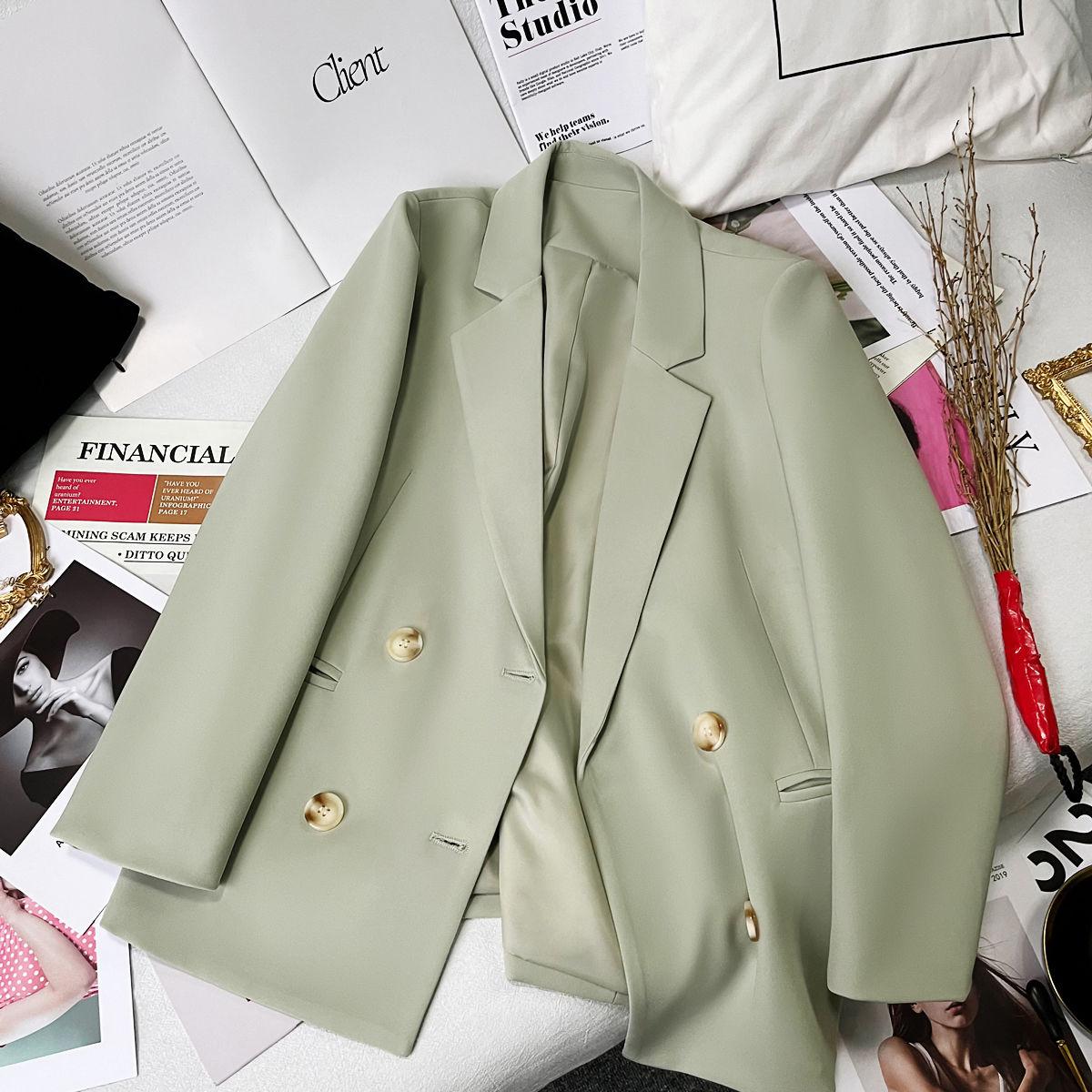 Осінній вуличний двобортний піджак для жінок, офіційне рожеве зелене пальто з довгим рукавом Xxl зелений
Осінній вуличний двобортний піджак для жінок, офіційне рожеве зелене пальто з довгим рукавом Xxl зелений