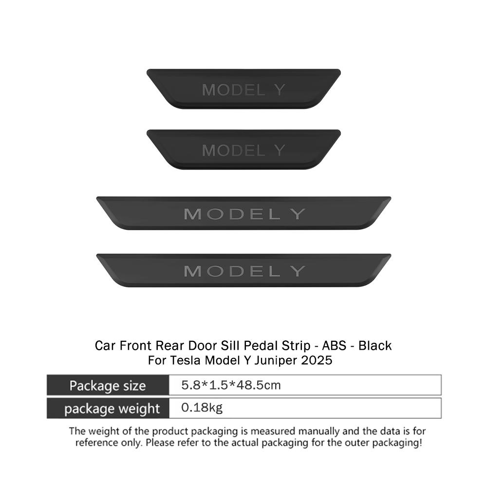 ABS Welcome Pedal Protection Strip For Tesla Model Y Juniper 2025 Anti-Scratch Front Rear Door Sill Wrap Cover Car Accessories чорний
ABS Welcome Pedal Protection Strip For Tesla Model Y Juniper 2025 Anti-Scratch Front Rear Door Sill Wrap Cover Car Accessories чорний