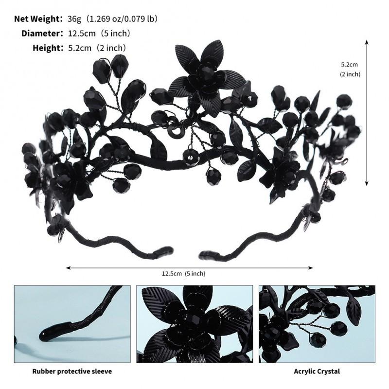 Halloween Dark Hairband Black Mosaic Crystal Crown Headband Ball Party Exaggerated Three-dimensional
Halloween Dark Hairband Black Mosaic Crystal Crown Headband Ball Party Exaggerated Three-dimensional